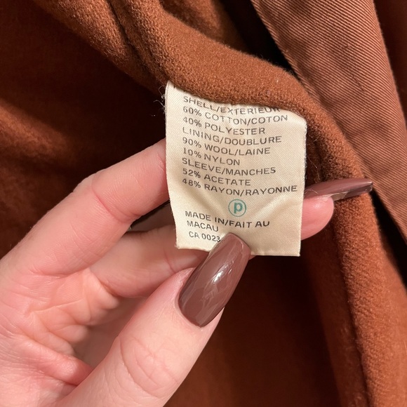 Vintage wool Trench Coat - Picture 8 of 16